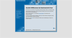 Desktop Screenshot of gastrotechnik-ernst.de